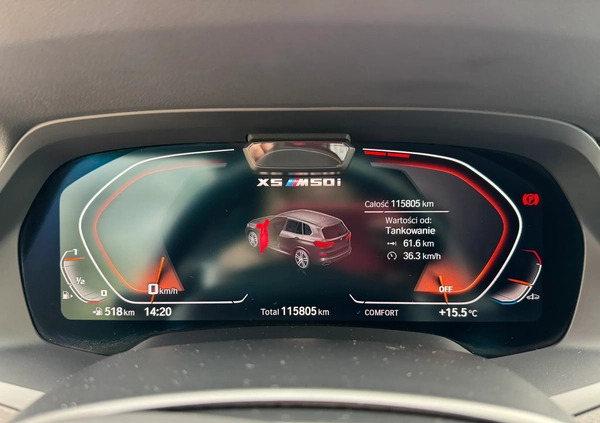 BMW X5 M cena 315000 przebieg: 115800, rok produkcji 2020 z Zielonka małe 379
